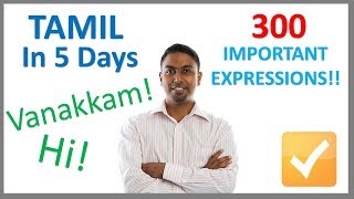 Learn Tamil in 5 Days  Conversation for Beginners [upl. by Lamb528]