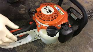 How to start a Stihl HS 45 Hedge Trimmer [upl. by Inoj963]