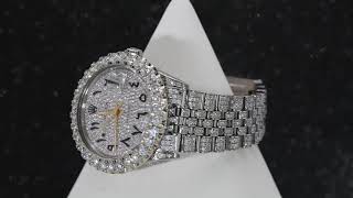 Rolex Datejust 16030 36MM Silver Diamond Dial With 875 CT Diamonds [upl. by Hera]