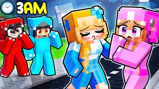 Crystal is SLEEPWALKING At 3AM In Minecraft [upl. by Gnilyarg]