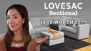 Lovesac Sectional Review  IS IT WORTH IT [upl. by Hairej257]