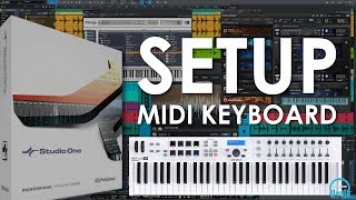 Studio One  Setup MIDI Keyboard Use Keys Faders Knobs Buttons and Transport [upl. by Levitus]