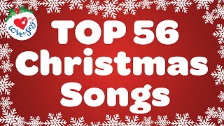 Top 56 Christmas Songs and Carols with Lyrics 🎅 [upl. by Belita]