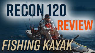 Wilderness Systems Recon 120 HD Review  Pedal drive fishing kayak [upl. by Hewe]