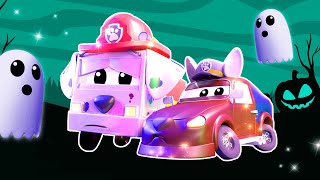 1H Halloween Cartoons kids compilation with trucks  Scary haunted Car City  Cartoons For Children [upl. by Karin689]