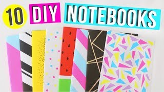 10 Easy DIY Notebooks For Back to school  Easy DIY School Supplies  Ellen Kelley [upl. by Valda]