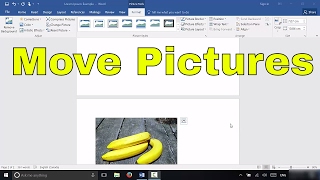 How To Move Pictures In Microsoft WordTutorial [upl. by Anialam]