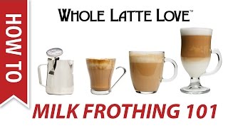 Milk Frothing for Beginners [upl. by Zanze]