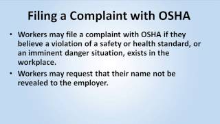 Introduction to OSHA [upl. by Norihs462]