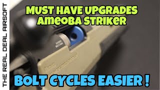 AMOEBA Striker Sniper HOW TO  SMOOTH BOLT amp UPGRADES Airsoft [upl. by Alyson]