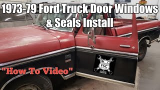 197379 Ford Truck Door Windows And Seals Install [upl. by Proudlove]