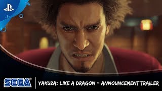 Yakuza Like a Dragon  Announcement Trailer [upl. by Misak950]