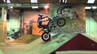 Graham Jarvis training at The Works skate park Leeds [upl. by Adilen378]