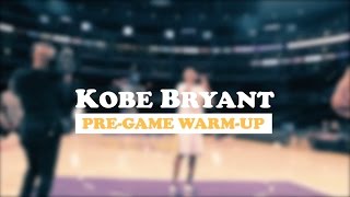 Kobe Bryants PreGame WarmUp Raw Footage [upl. by Auj201]