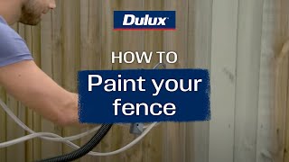 DIY guide to painting your fence  Dulux [upl. by Lontson]