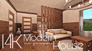 BLOXBURG 14K MODERN HOUSE  NOGAMEPASS [upl. by Gerhardine]