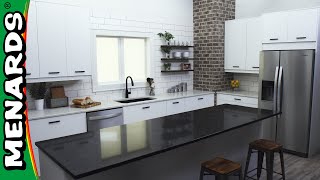 Quartz Countertop Installation  Menards [upl. by Ajile]