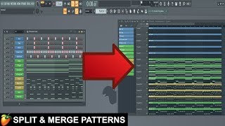 How To Split amp Merge Patterns In FL Studio Beginner Tutorial [upl. by Galloway598]