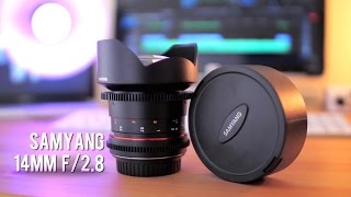 Samyang 14mm F28 Cine Lens Review T31 [upl. by Hamimej]