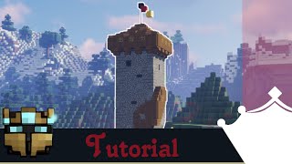 Minecraft Turm bauen  Mittelalter Wachturm  Tutorial [upl. by Atenek]