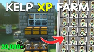 NEW KELP XP Farm in Minecraft Bedrock 121‼️ [upl. by Shanie]