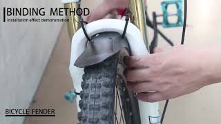 NICEDACK MTB Mudguard  Review  How to install [upl. by Sirdna]