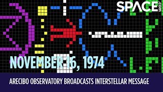 OTD in Space  Nov 16 Arecibo Observatory Broadcasts Interstellar Message [upl. by Ecargyram]