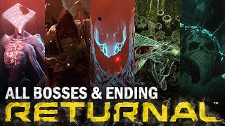 Returnal PS5  All Boss Fights amp Ending [upl. by Franz]