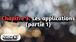 Algébre 1Les applications part 1 [upl. by Nolie]