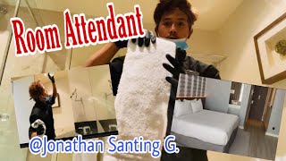 HOUSEKEEPING IN 5STAR HOTEL  ROOM ATTENDANT  Jonathan Santing G [upl. by Lietman]