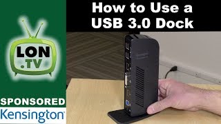 How to Use a USB 30 Dock  Sponsored by Kensington amp the SD3500v dock [upl. by Bondon]