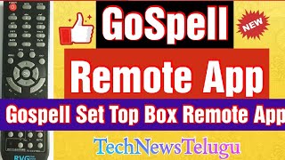 Gospell Remote Control  Gospell Set Top Box Remote App  Gospell Remote App [upl. by Adnuhs63]