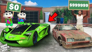 Franklin And Shinchan Supercar Upgrade Challenge In GTA 5 [upl. by Almallah]