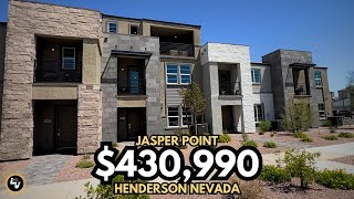 INSIDE AN AFFORDABLE LUXURY Townhome In Henderson NV  Las Vegas Homes [upl. by Atinihc]