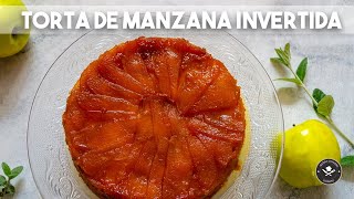 TORTA DE MANZANA INVERTIDA EN 3 PASOS Y NO SE PEGA [upl. by Dnartreb]