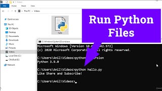 How to Run a Python  py  File in Windows laptop  computer [upl. by Poppy]