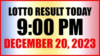 Lotto Result Today 9pm Draw December 20 2023 Swertres Ez2 Pcso [upl. by Meikah158]