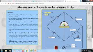 Copy of Measurement of Capacitance by Schering Bridge [upl. by Einnor]