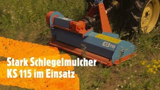 Mulcher Stark 115 m Schlegelmulcher für Kleintraktor KS 115 im Test  Mulcher Landwirt 👨‍🌾🌾 [upl. by Frohne70]