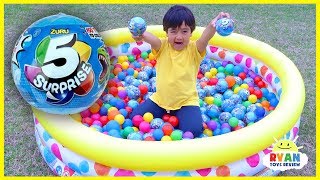 Toy Hunt Outdoor for 5 Surprise with Ryan ToysReview [upl. by Finley]