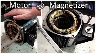 Gutted Electric Motor Into Magnetizer  Demagnetizer [upl. by Gnivri]