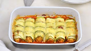 Canelones de calabacín con atún ¡Fáciles sanos y deliciosos [upl. by Ahsiya]