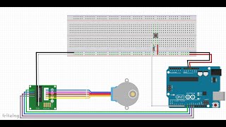 Arduino Tutorial Step Motor with Push Button Part II [upl. by Ybok]