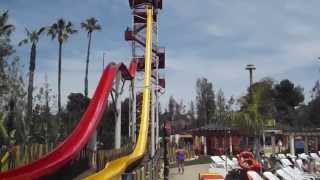 tallest water slide in europe at costa caribe water park in salou [upl. by Bohi814]