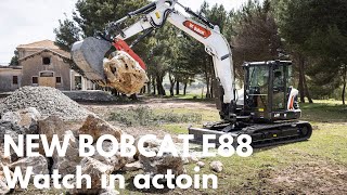 Watch in Action  Bobcat E88 Excavator [upl. by Airtemak]