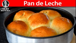 PAN DE LECHE O BOLLITOS TRADICIONALES  Vicky Receta Facil [upl. by Ardnohs]