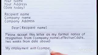 How to write resignation letter short and simple [upl. by Marlee388]