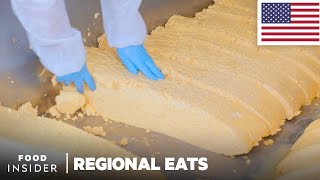 How 2000 Pounds Of Cheese Curds Are Made In Wisconsin  Regional Eats [upl. by Annadal149]