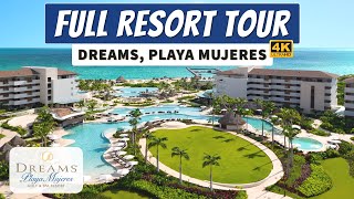 Dreams Playa Mujeres Golf amp Spa Resort  All Inclusive Family Resort  Full Walkthrough Tour 4K [upl. by Drobman]