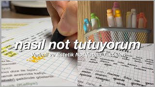 Nasıl Not Tutuyorum  Özet Çıkarıyorum kullandığım kalemler [upl. by Florinda]